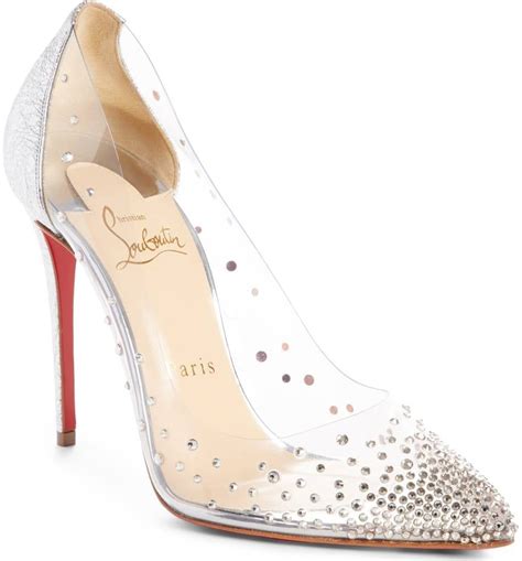 louboutin clear heels